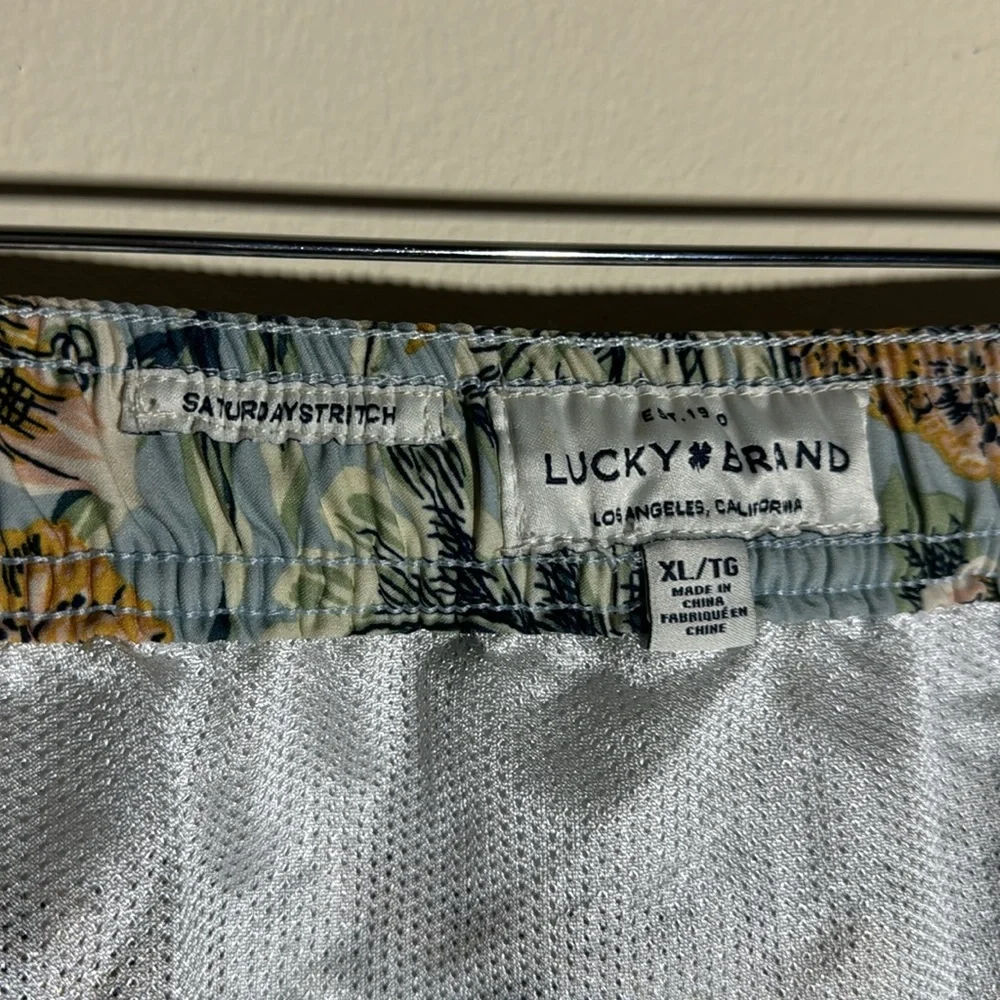 LUCKY BRAND Saturday stretch swim shorts